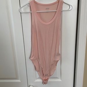 Aerie Light Pink Tank Bodysuit